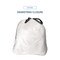 Boardwalk 13 Gallon 24 in. x 28 in. Drawstring Kitchen Bags - White (50 Bags/Roll, 2 Rolls/Carton)